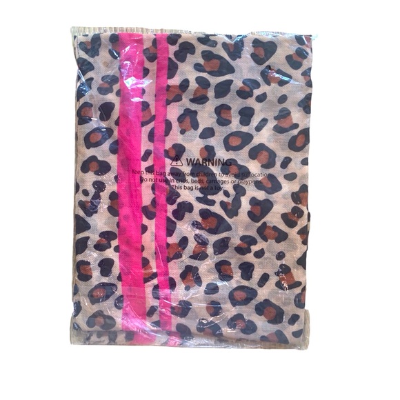 MACCHIA DI RUGGINE LEOPARD PRINT SCARF WOMEN SIZE 37 X 75 - Picture 6 of 9